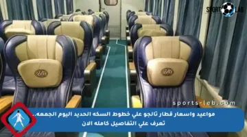 مواعيد وأسعار قطار تالجو على خطوط السكة الحديد اليوم الجمعة.. تعرف على التفاصيل كاملة الآن